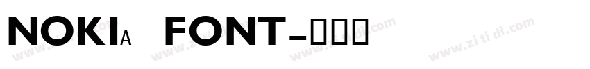 NOKIA FONT字体转换